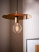 Flush Pendant Ceiling Light, Gold
