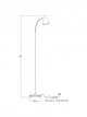 LED Floor Lamp, Satin Nickel