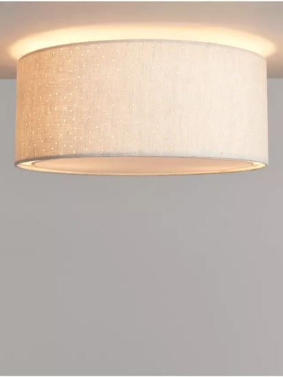 Semi Flush Ceiling Light, Natural